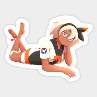 Another Bea Girl Sword and Shield Sticker